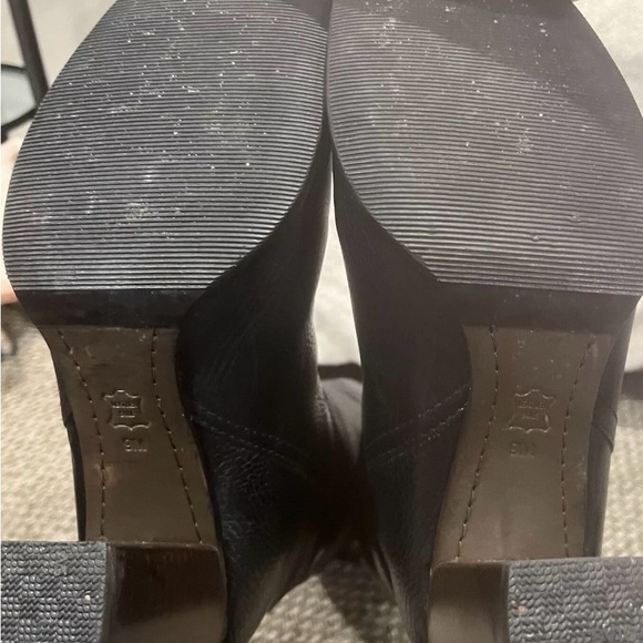 Preowned black Tory Burch JENNA high leather boots size 9 - Picture 3 of 6